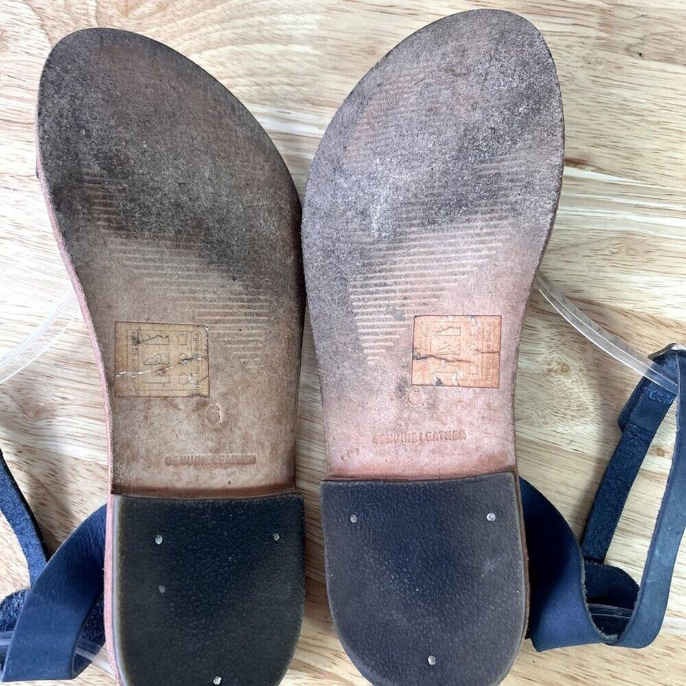 Urban Outfitters  Sandals Womens 6 Genuine leather Suede Upper  Thin Strap  - Picture 3 of 10